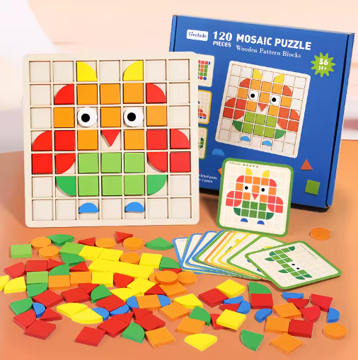 MoonCoco Montessori féle mozaik puzzle