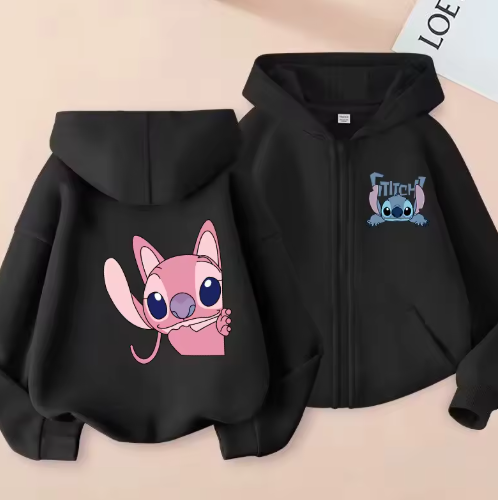 MoonCoco Stitch kapucnis pulóver