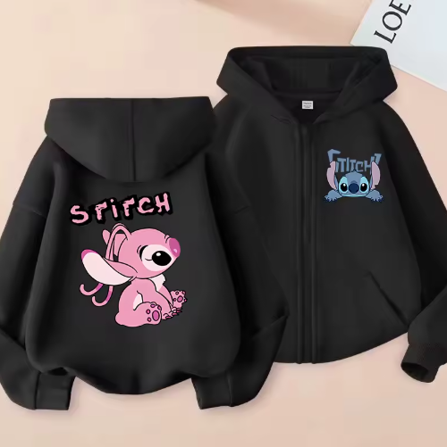 MoonCoco Stitch kapucnis pulóver