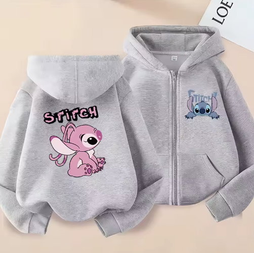 MoonCoco Stitch kapucnis pulóver
