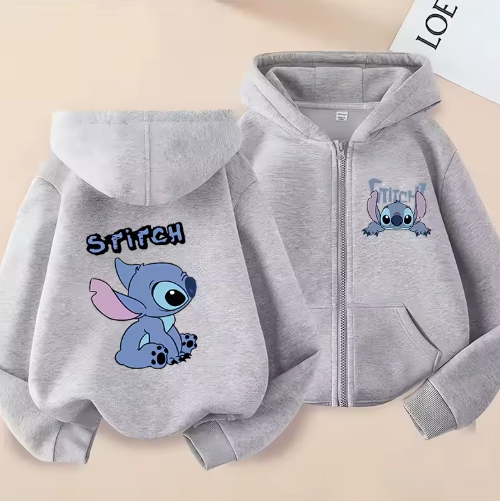 MoonCoco Stitch kapucnis pulóver