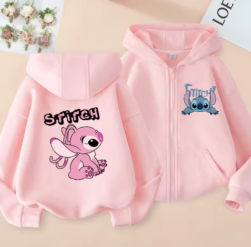 MoonCoco Stitch kapucnis pulóver