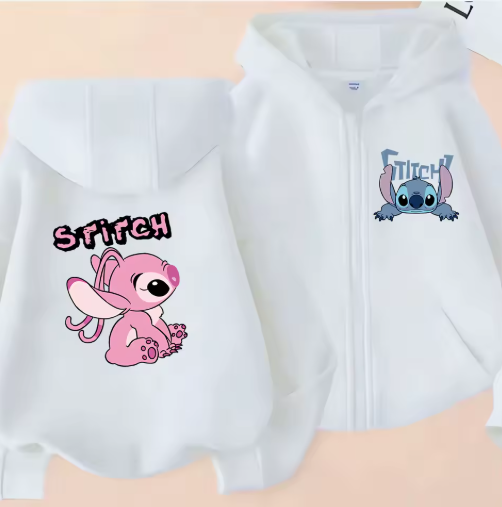 MoonCoco Stitch kapucnis pulóver