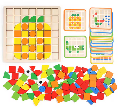MoonCoco Montessori féle mozaik puzzle
