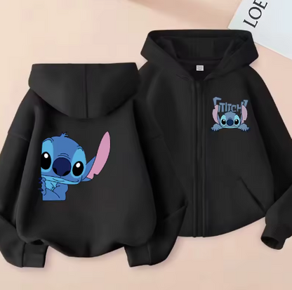MoonCoco Stitch kapucnis pulóver