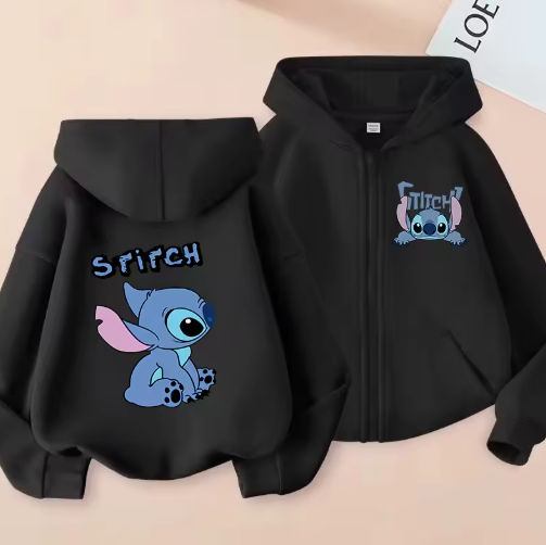 MoonCoco Stitch kapucnis pulóver