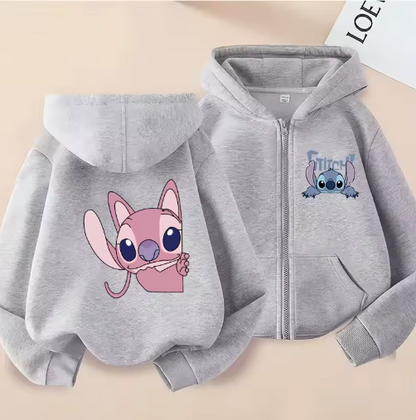 MoonCoco Stitch kapucnis pulóver