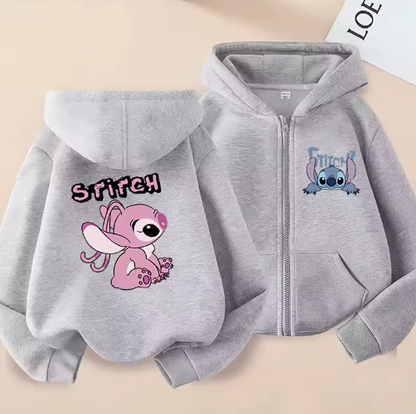 MoonCoco Stitch kapucnis pulóver