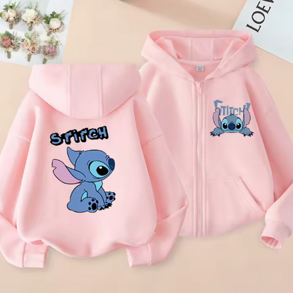 MoonCoco Stitch kapucnis pulóver