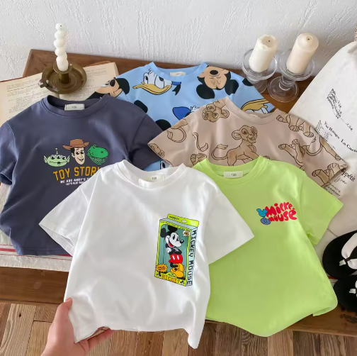 MoonCoco fiú rajzfilmfigurás rövid ujjú póló